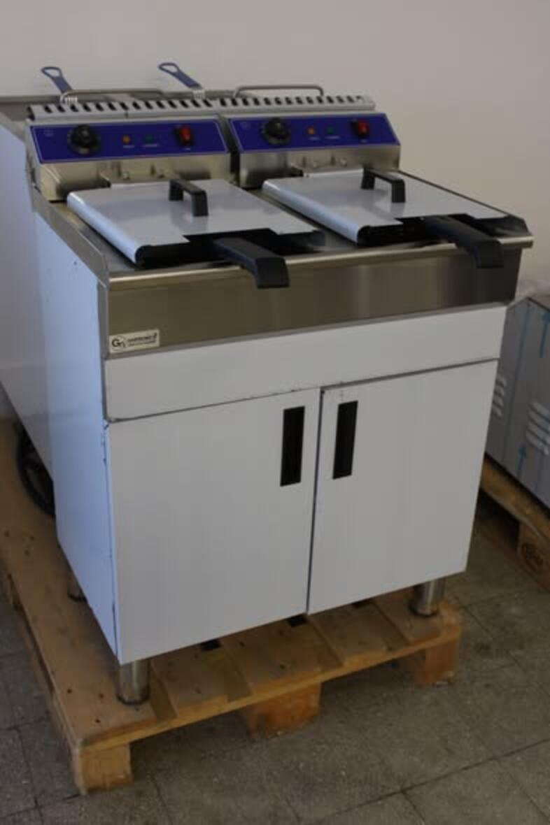GN Gastronic’s HEF-162C k�tmedenc�s �ll� elektromos frit�z – 2�16 liter